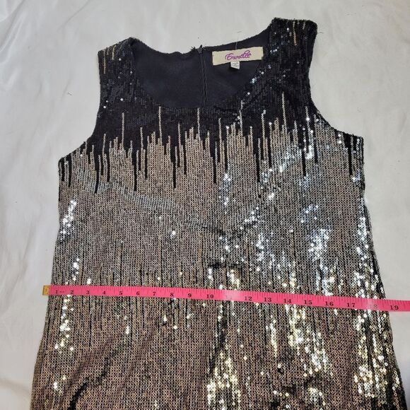 EMMELEE black silver and‎ gold sequin Swiftie eras tour outfit costume dress M - Picture 6 of 9